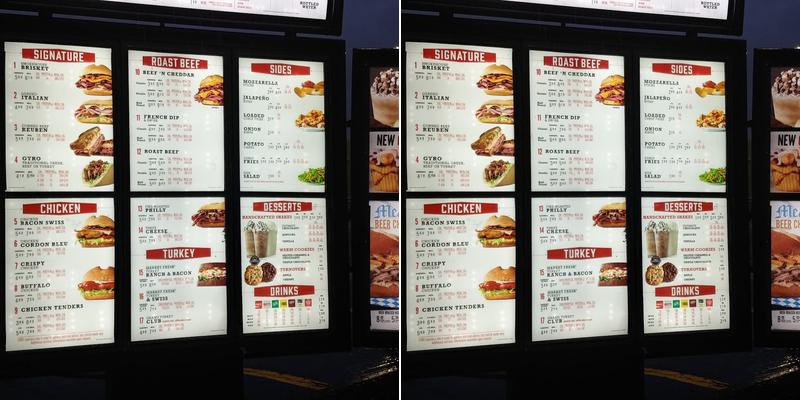 Arby's Menu