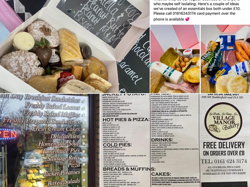 Village Manor Bakery Menu