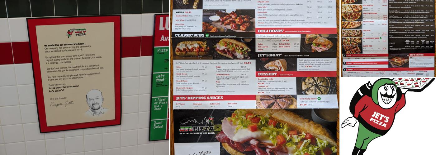 Jet's Pizza Menu