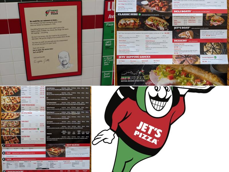 Jet's Pizza Menu