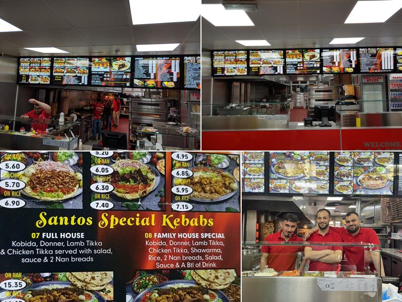 Santos - Oldham Menu