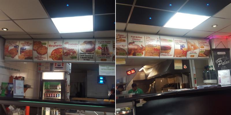 Palace Kebab House Menu