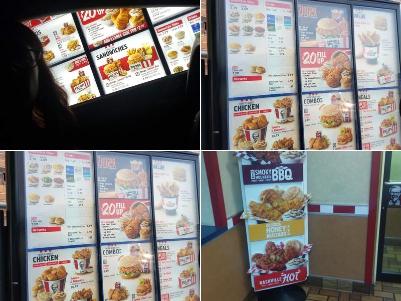 KFC Menu