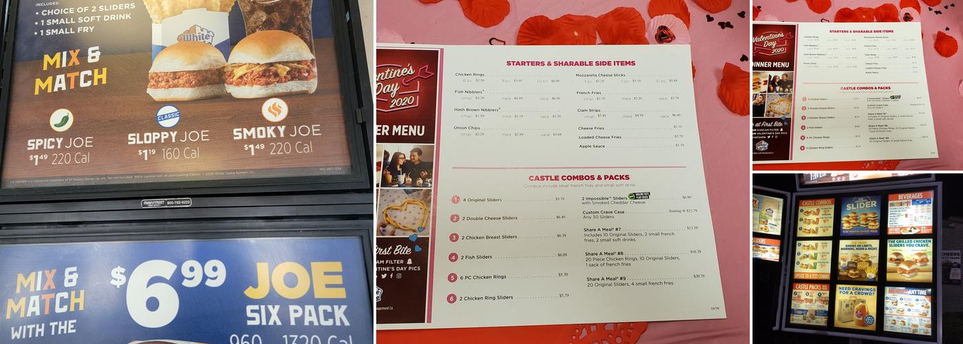 White Castle Menu