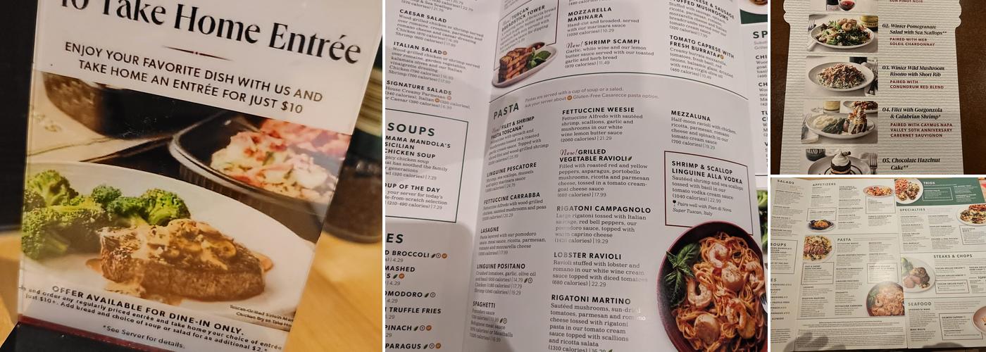 Carrabba's Italian Grill Menu