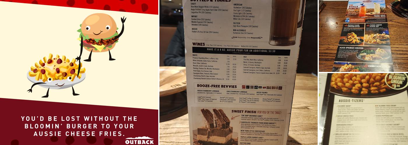 Outback Steakhouse Menu