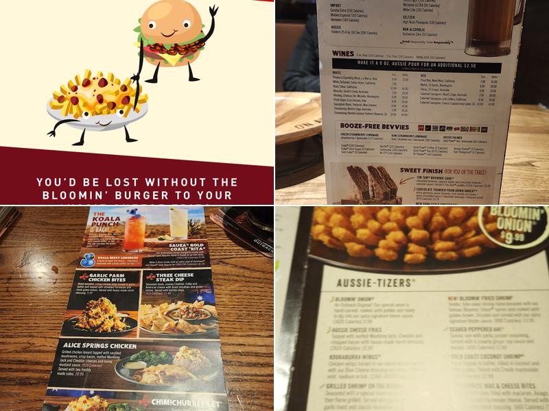 Outback Steakhouse Menu