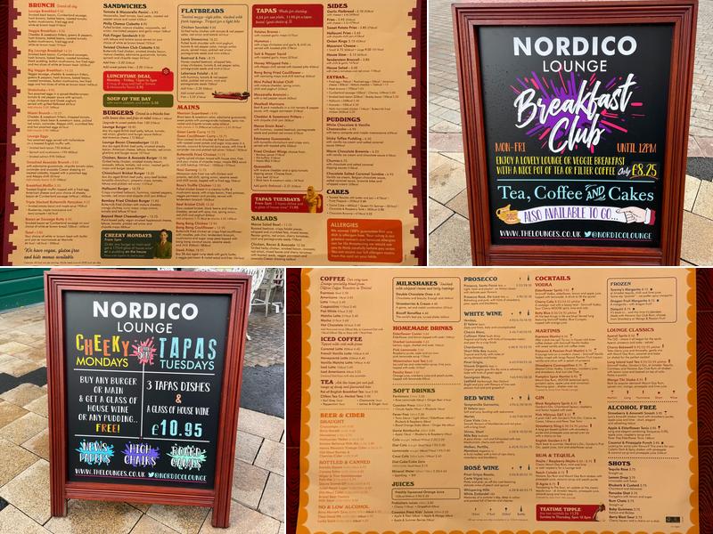 Nordico Lounge Menu