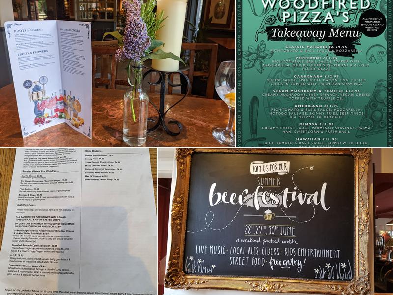 The Rose & Crown Menu