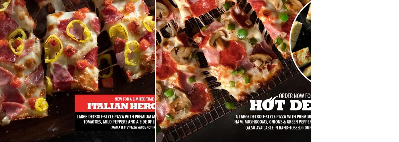 Jet's Pizza Menu