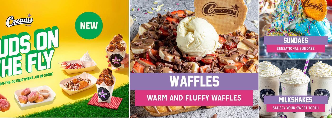 Creams Cafe Orpington Menu