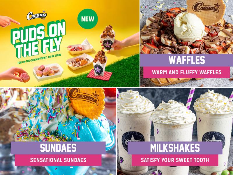 Creams Cafe Orpington Menu