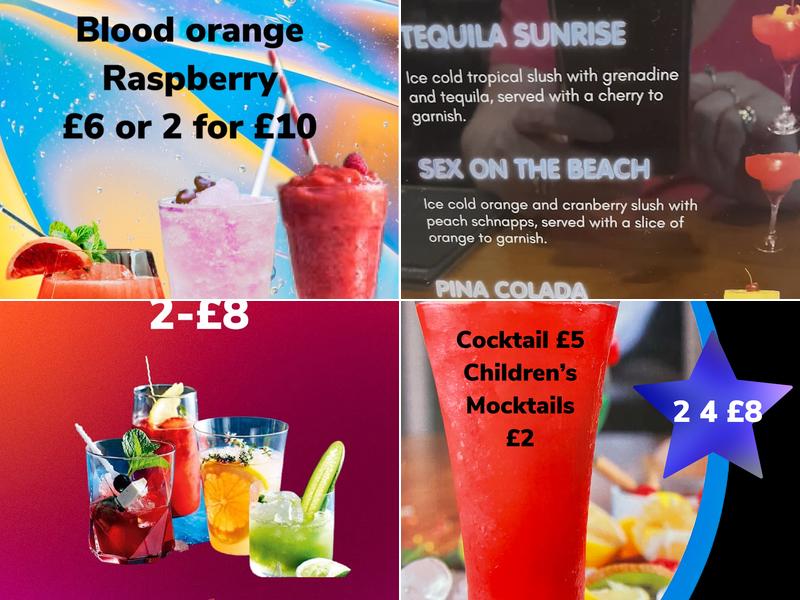 The Cock & Bottle Menu