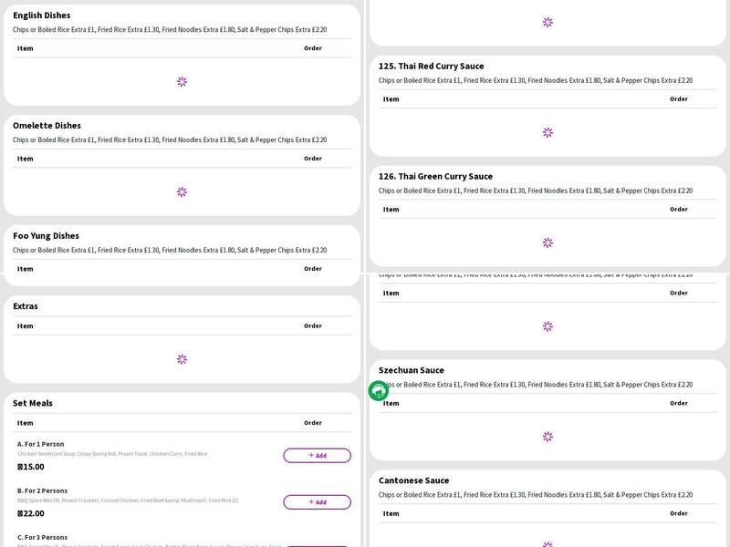 Cheung's Authentic Chinese Cuisine Menu