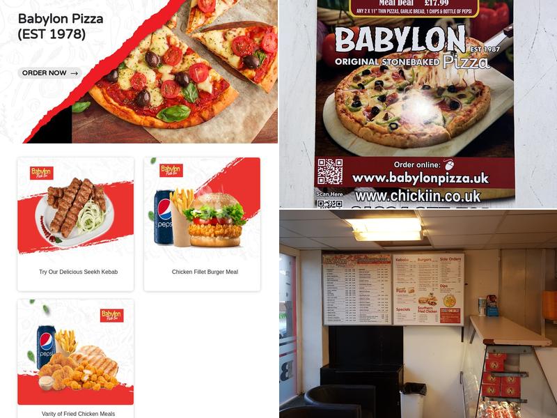 Babylon Pizza Ltd Menu