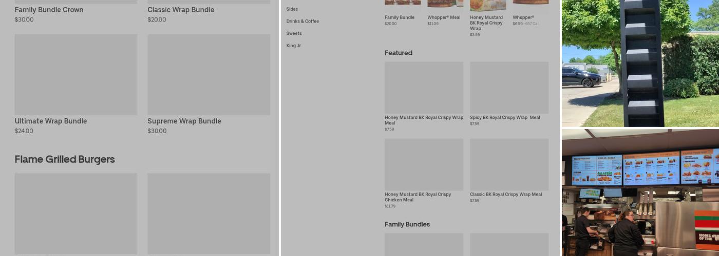 Burger King Menu