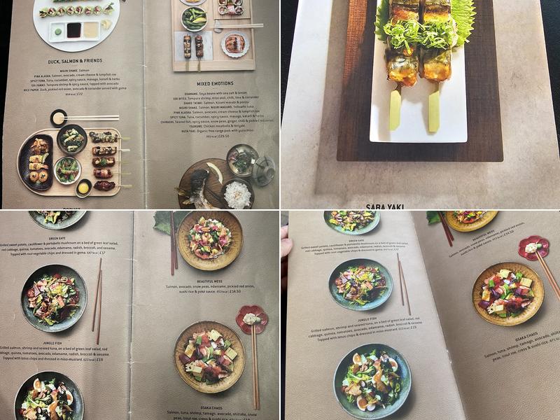 Sticks'n'Sushi Oxford Menu