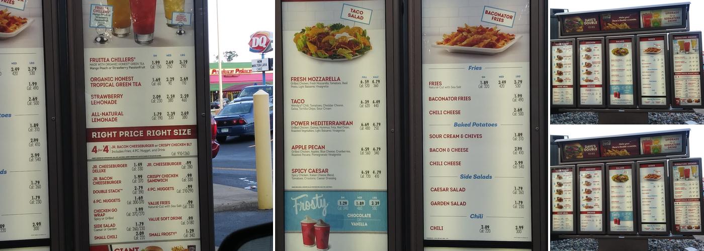 Wendy's Menu