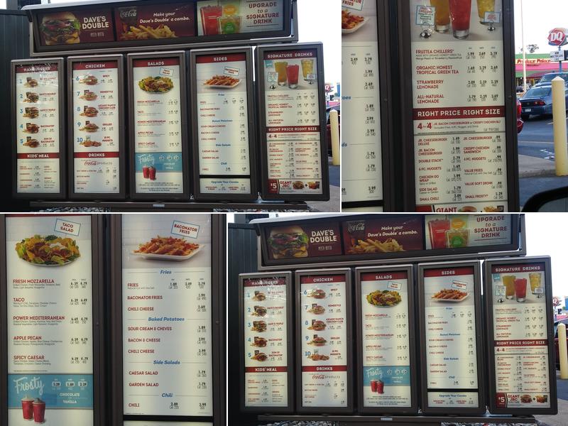 Wendy's Menu