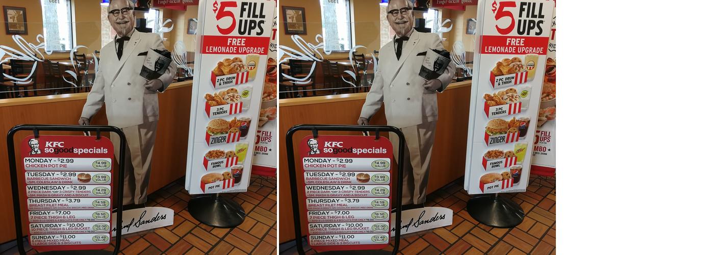 KFC Menu