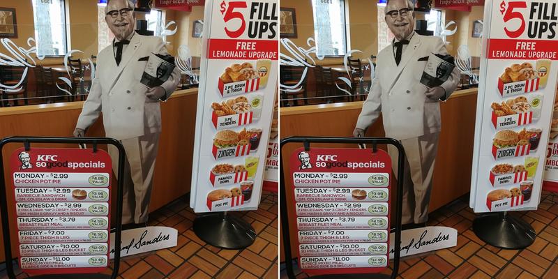 KFC Menu