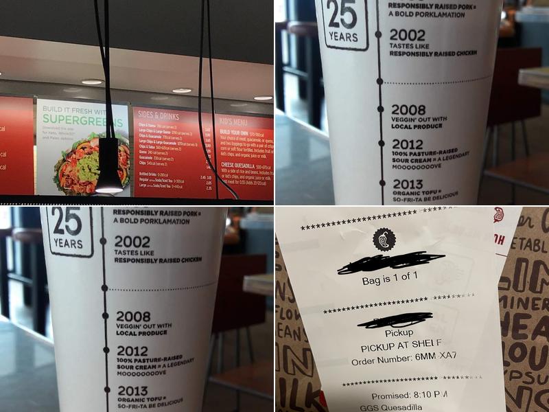 Chipotle Mexican Grill Menu