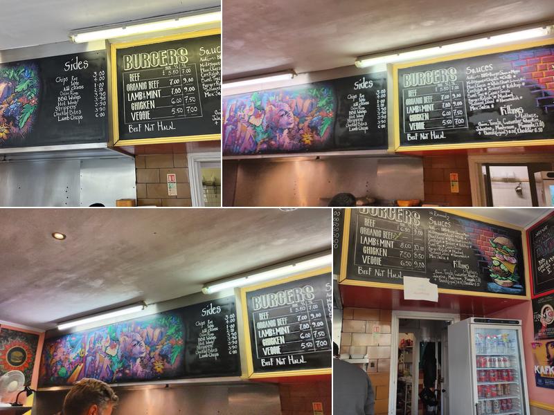 Peppers Burgers Menu