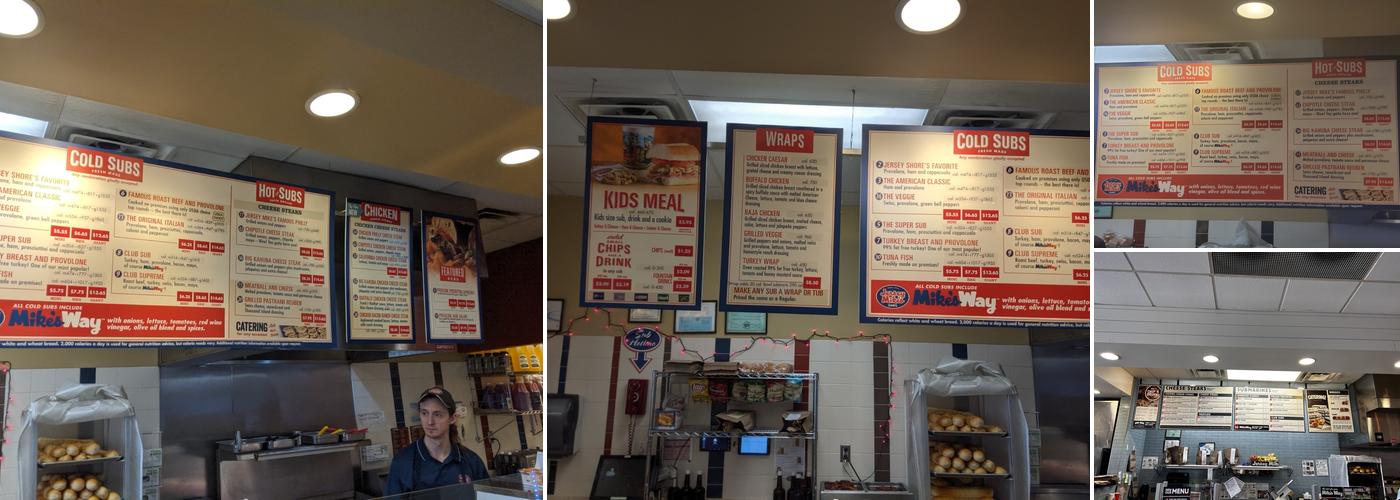 Jersey Mike's Subs Menu