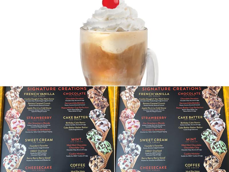 Cold Stone Creamery Menu