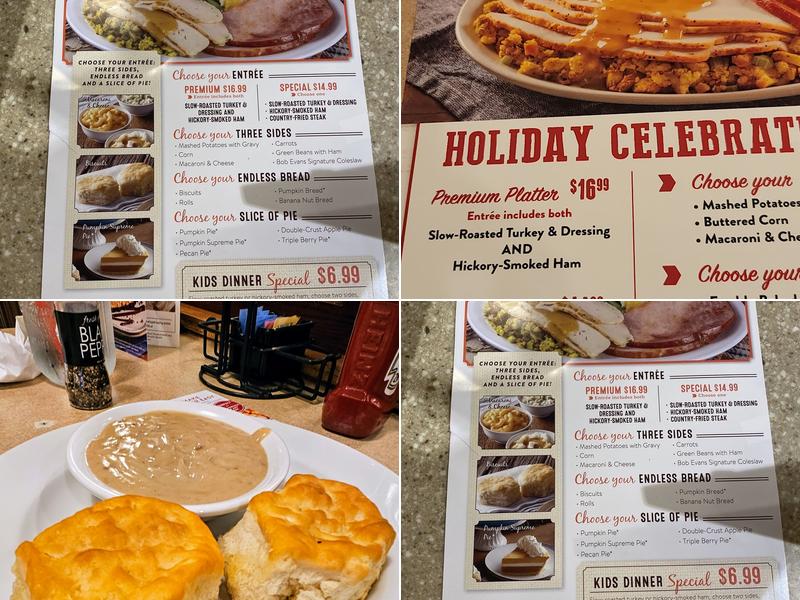 Bob Evans Menu
