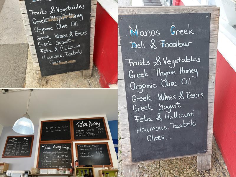 Manos Fresh Food Bar Menu
