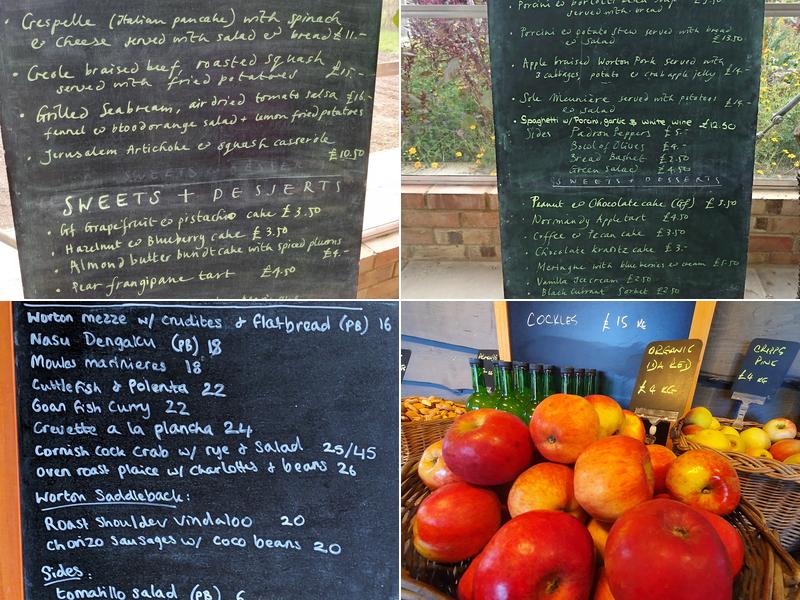 Worton Kitchen Garden Menu
