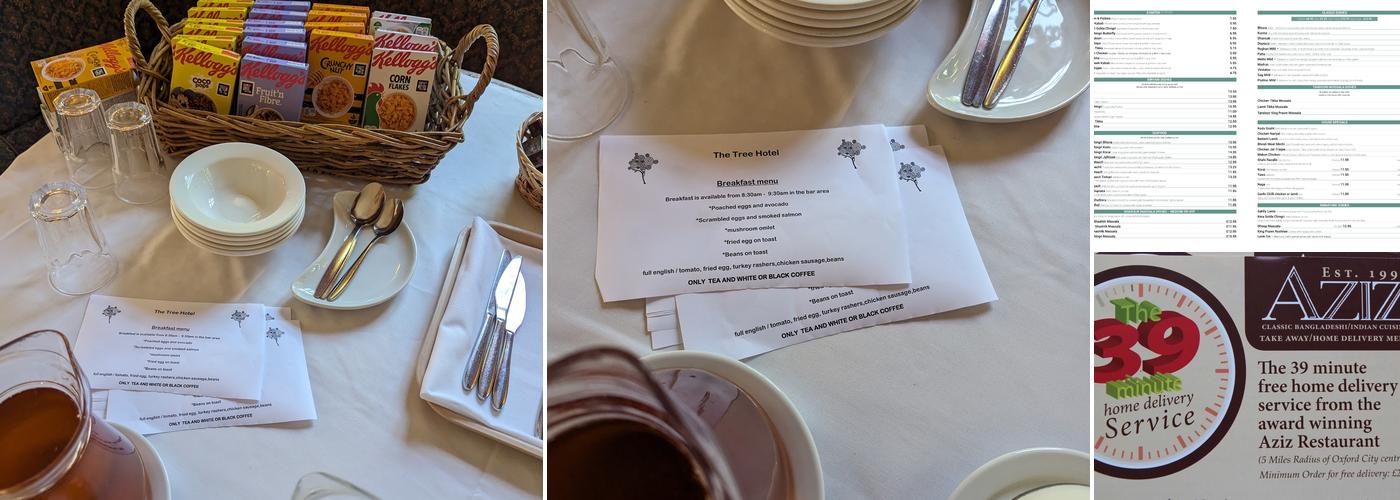 Iffley kitchen @ The Tree Menu