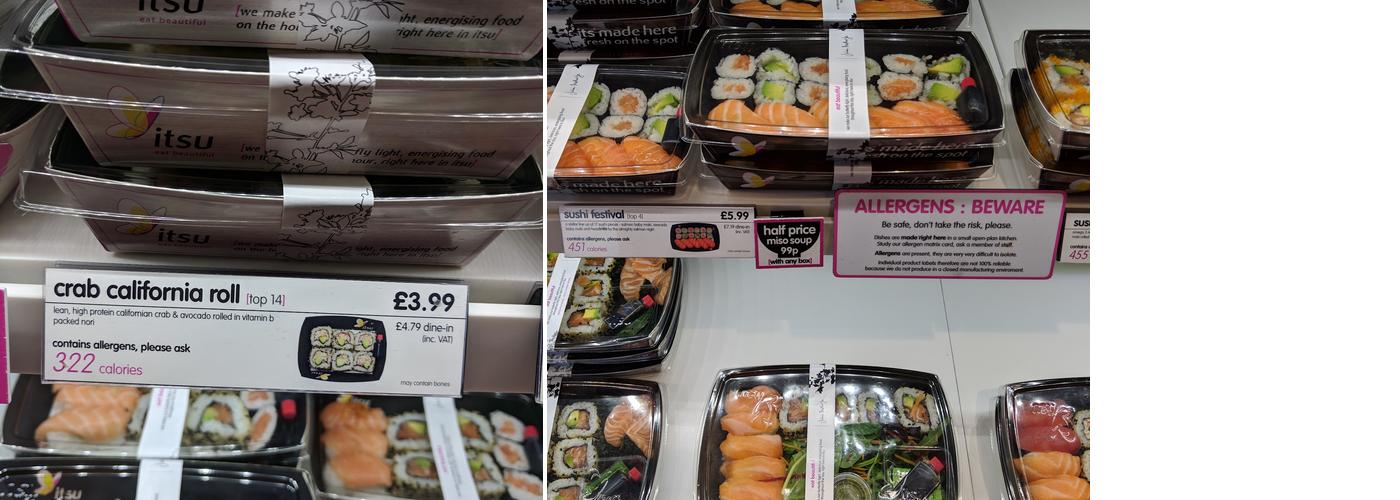 itsu - Oxford Westgate Menu