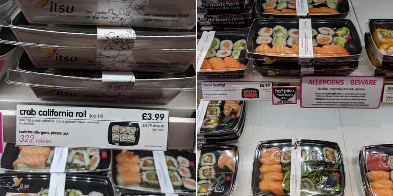 itsu - Oxford Westgate Menu