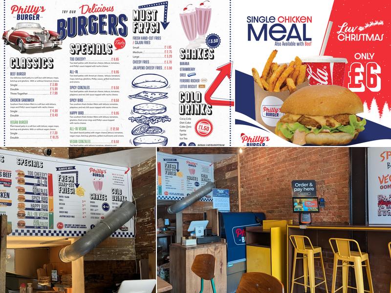 Philly's Burger Menu