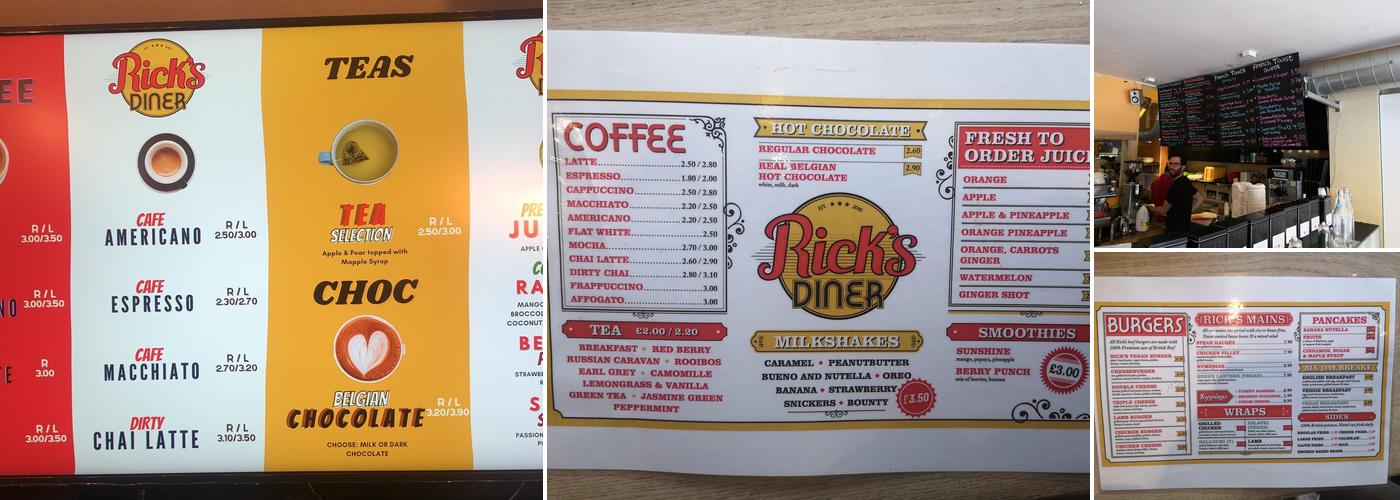 Rick's Diner Menu
