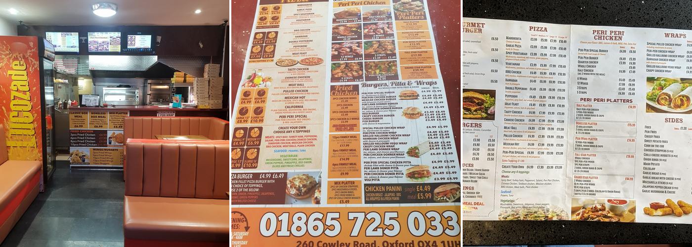 Grillers & Pizzas Menu