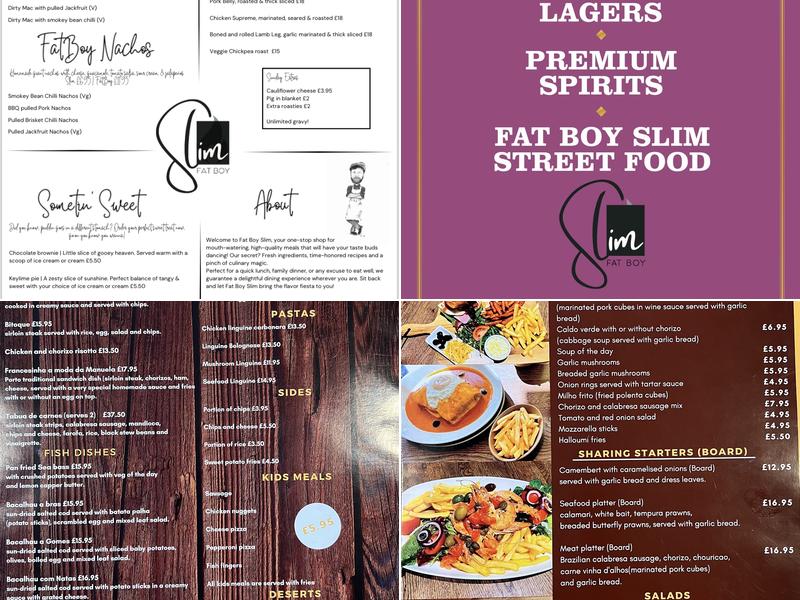 Berkshire Pub & Tapas Café Menu