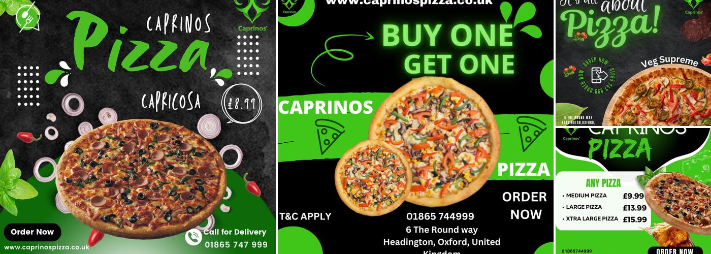 Caprinos Pizza Oxford - Headington Menu