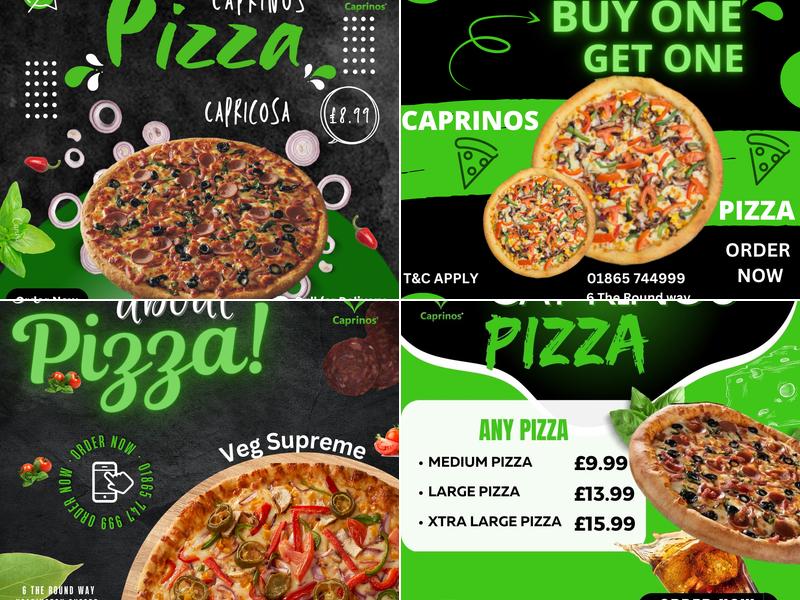 Caprinos Pizza Oxford - Headington Menu