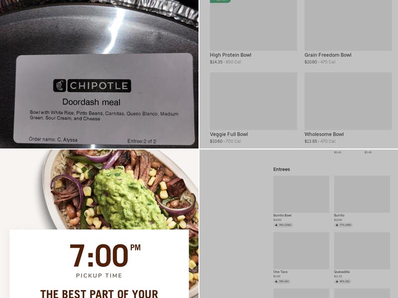 Chipotle Mexican Grill Menu