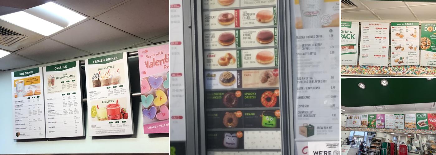 Krispy Kreme Menu