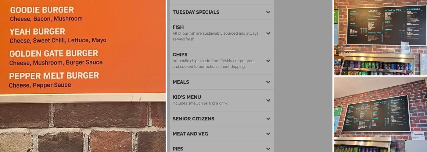 Ocean Wild Fish Bar Menu