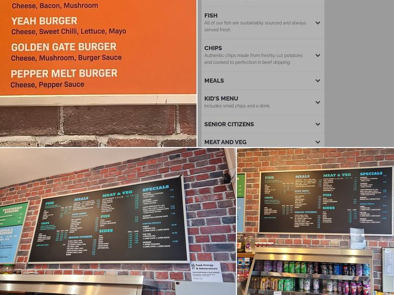 Ocean Wild Fish Bar Menu