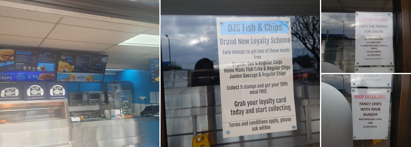 DJ's Fish & Chips Menu