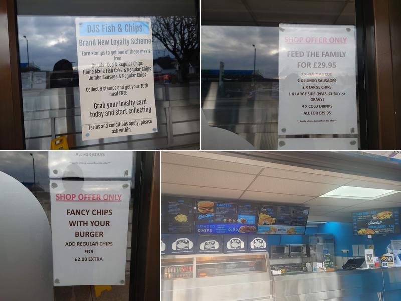 DJ's Fish & Chips Menu