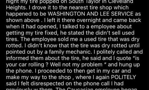 Washington and Lee Auto Service Cleveland Heights