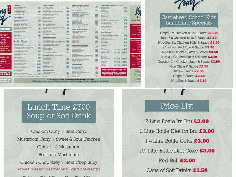 Kwang Tung Chinese Restaurant Menu