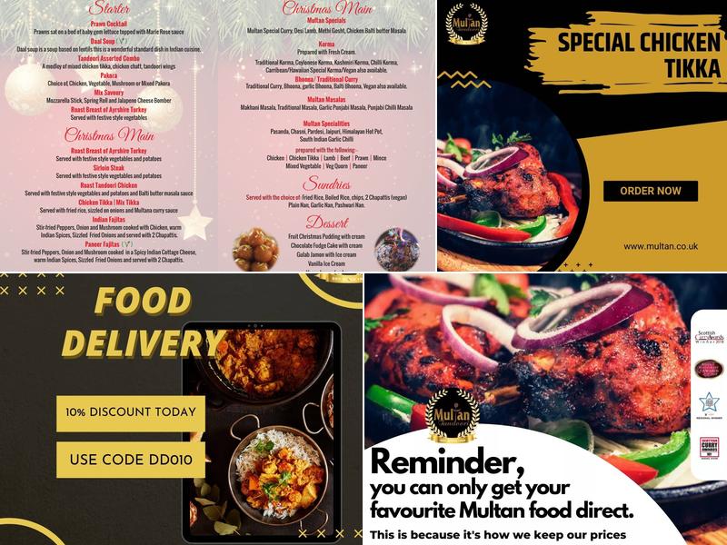 Multan Tandoori Menu